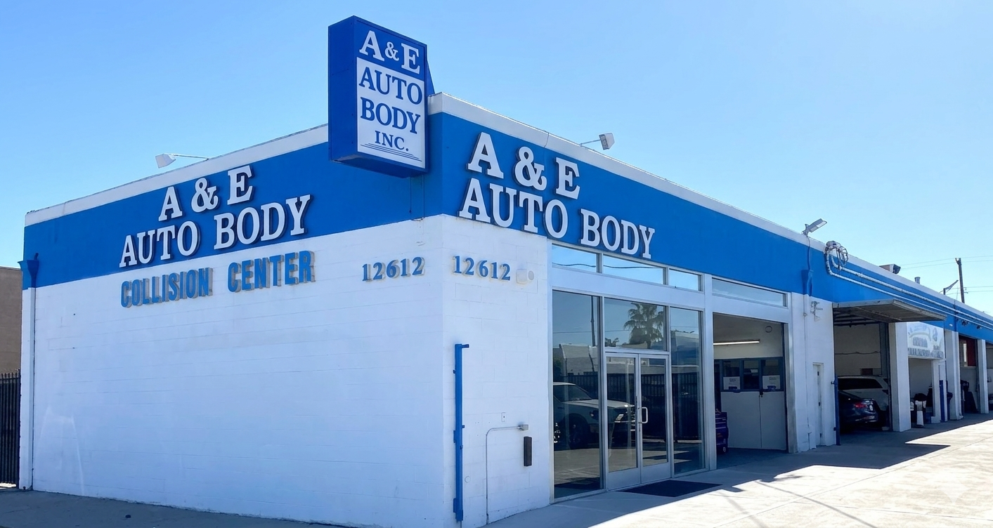 A & E Auto Body Inc — 12612 Sherman Way, North Hollywood